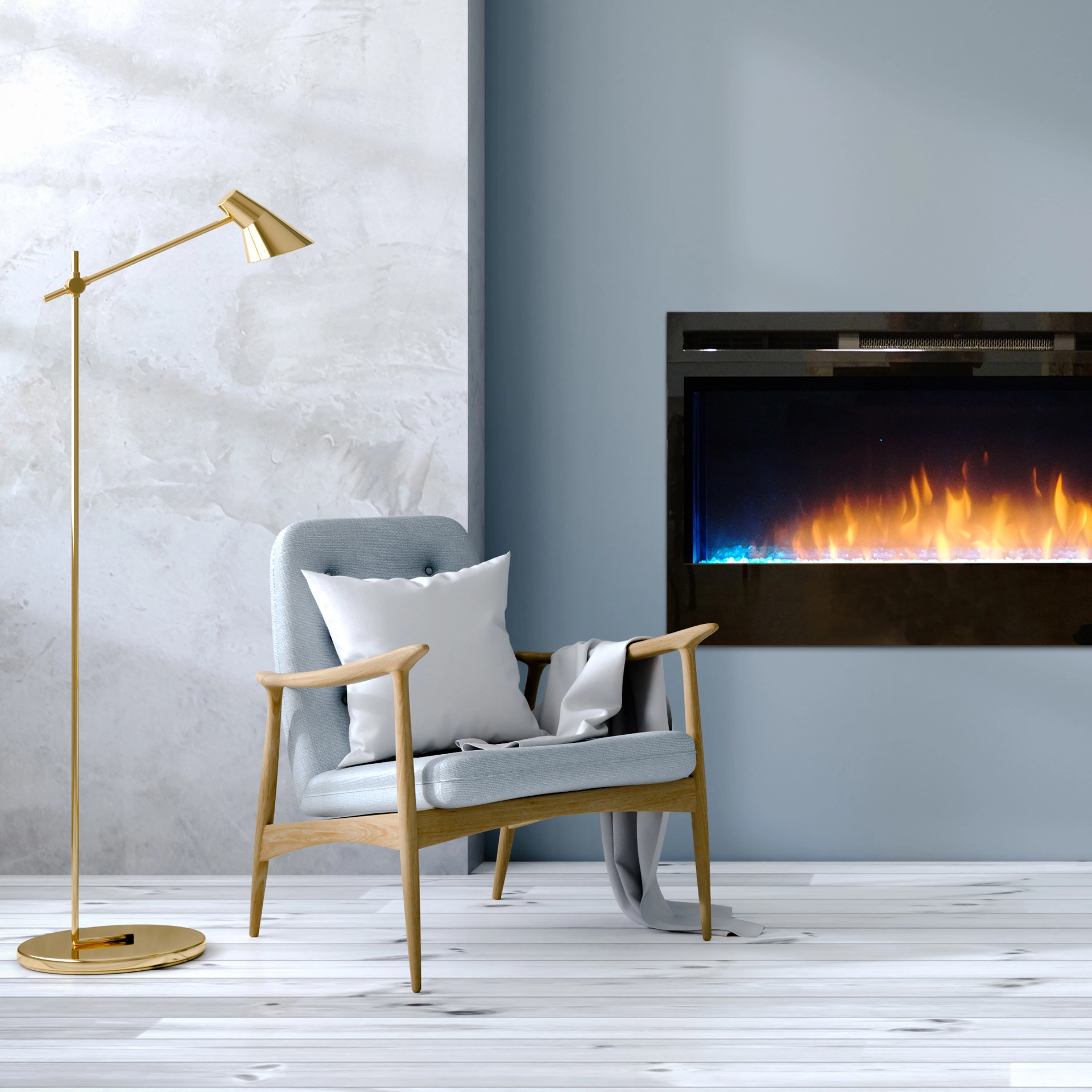 Empire Nexfire Linear 74-inch Electric Fireplace