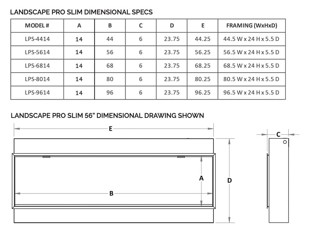 Modern Flames Landscape Pro Slim Electric Fireplace