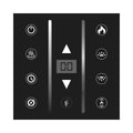 Modern Flames Thermostat and Full Wall Control