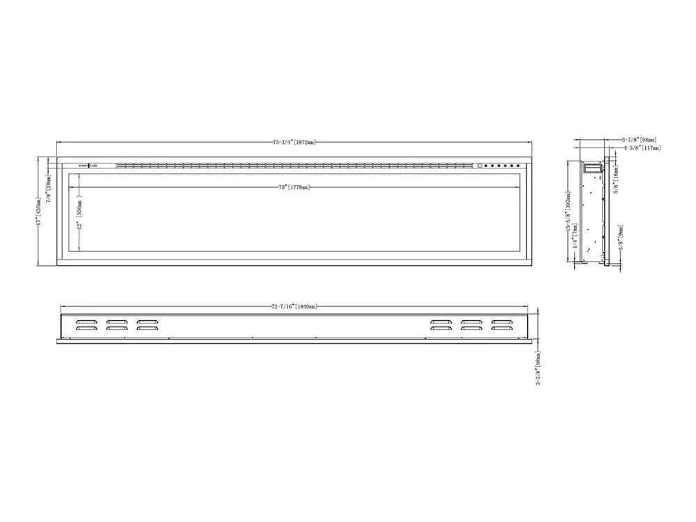 Modern Flames Spectrum Slimline Electric Fireplace
