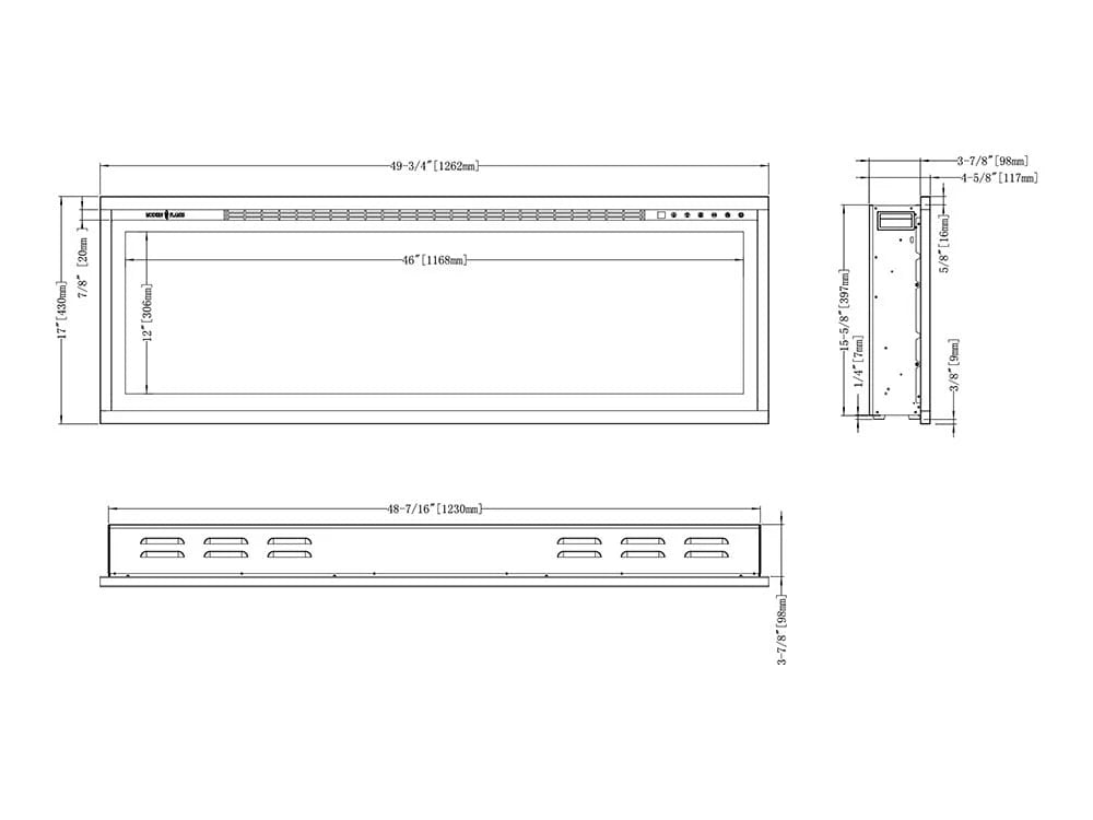 Modern Flames Spectrum Slimline Electric Fireplace