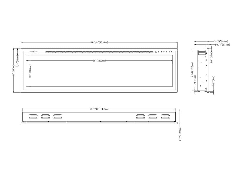 Modern Flames Spectrum Slimline Electric Fireplace