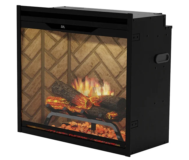 Dimplex Revillusion 36-inch Herringone Built-In Firebox, Portrait