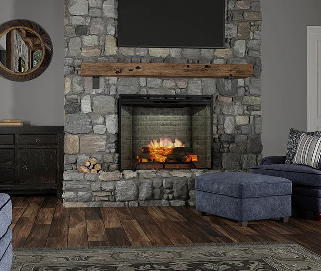 Dimplex Revillusion 36-inch Neutral Brick Built-In Firebox, Portrait
