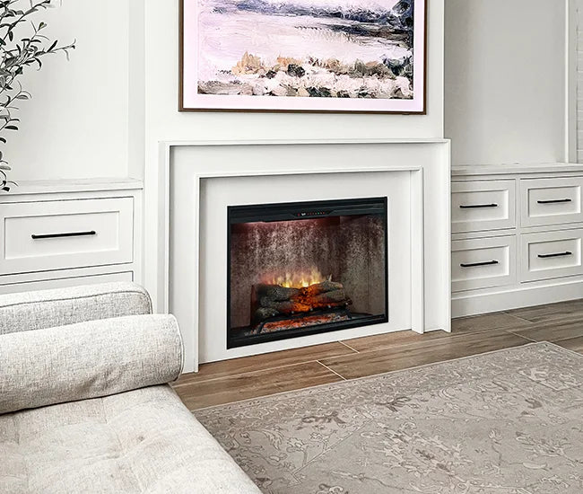Dimplex Revillusion 36-inch Weathered Concrete Built-In Firebox, Portrait