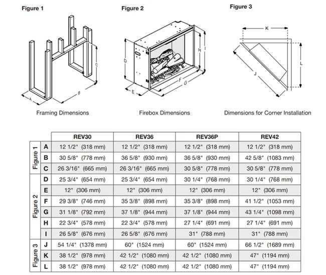 Dimplex Revillusion 42-inch Herringbone Built-In Firebox