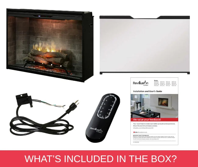 Dimplex Revillusion 24-inch Neutral Brick Built-In Firebox